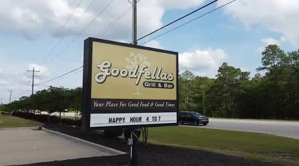 Goodfellas Grill & Bar roadside sign in Lexington
